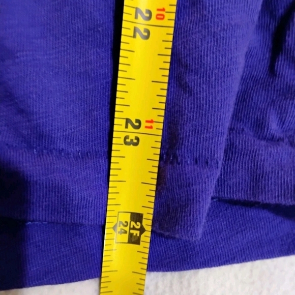 J. Crew Women's V-Neck Short Sleeve Tee - Deep Purple - Picture 6 of 6